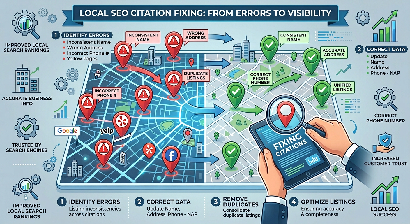 Common Local Citation Errors and How to Fix Them in SEO